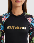 Girls 6-14 In Da Jungle Long Sleeve Bodysuit