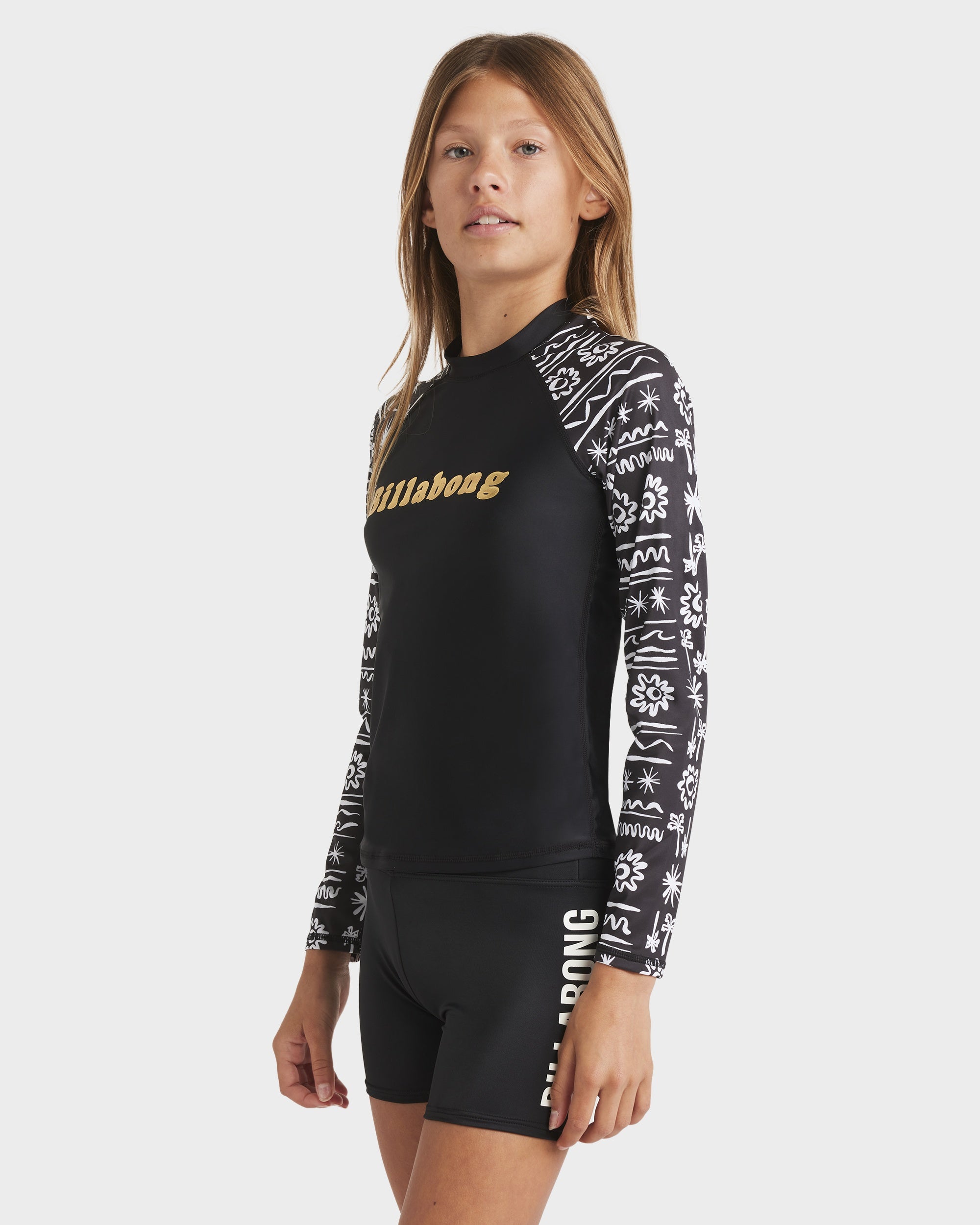 Girls 6-16 Lost On You Long Sleeve Sunshirt Rash Vest