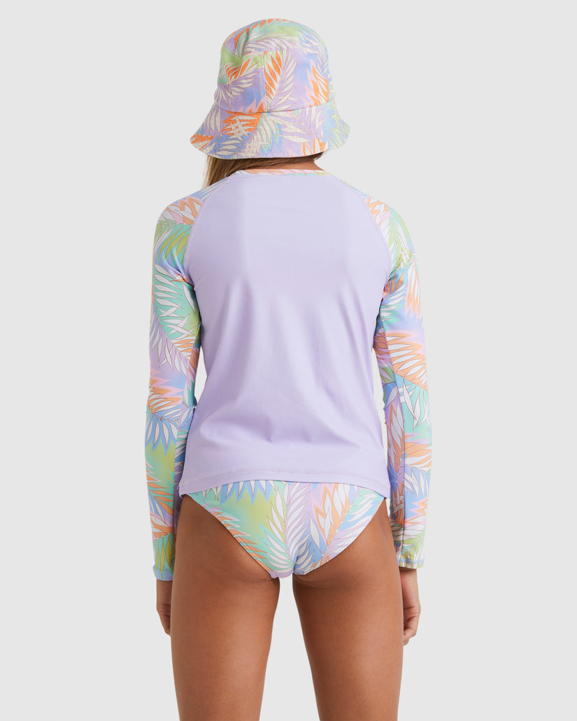 Girls 6-14 Tropical Dayz Rash Vest Set