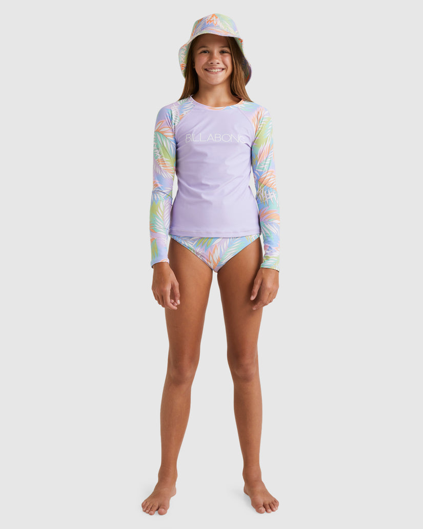 Girls 6-14 Tropical Dayz Rash Vest Set