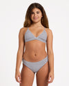 Girls 6-16 Gingham Crush Tri Two Piece Swimsuit
