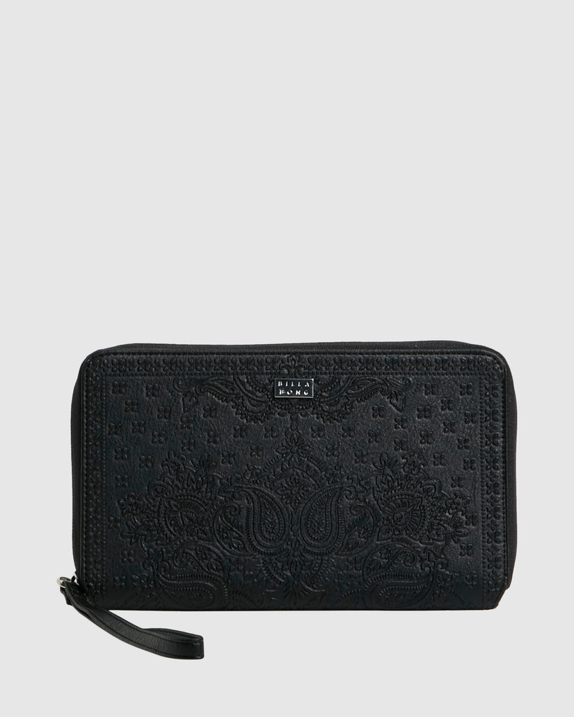 Womens Womens Bandana Mandala Travel Leather Wallet
