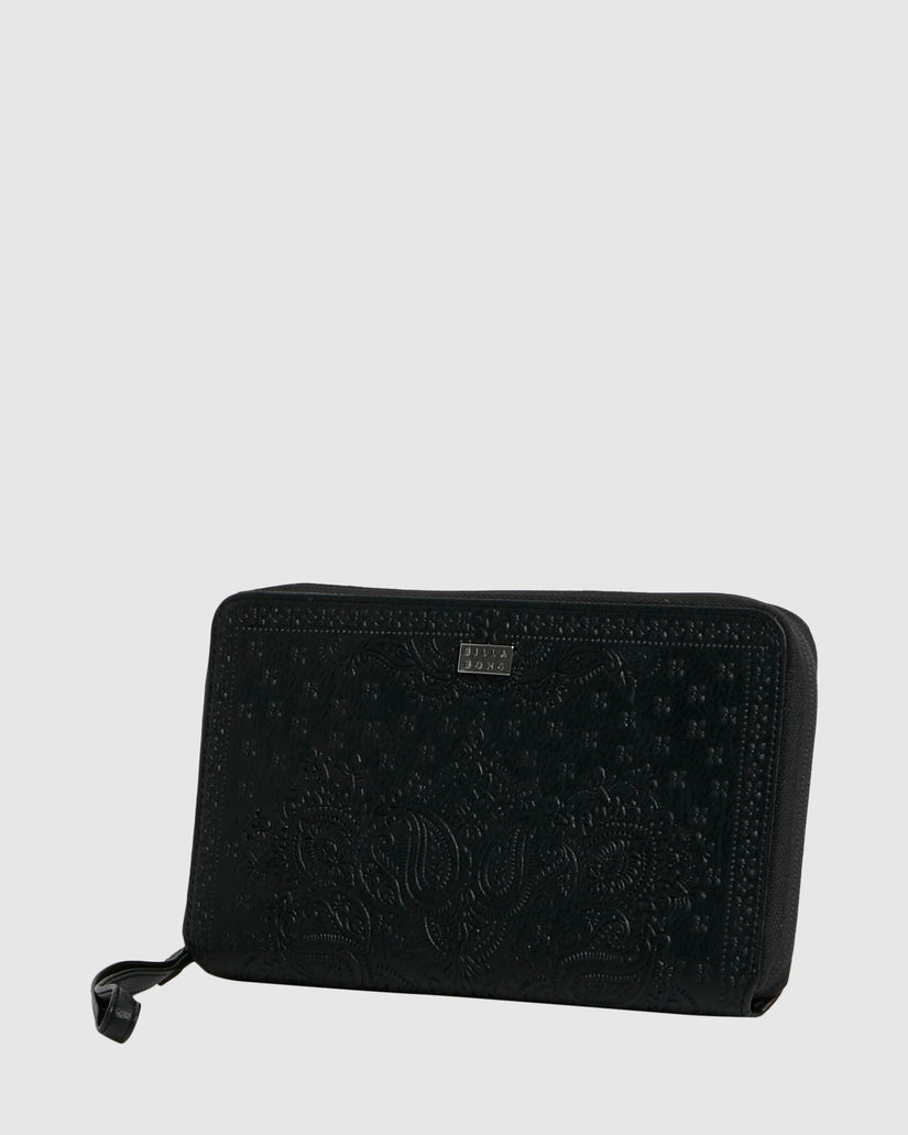 Womens Womens Bandana Mandala Travel Leather Wallet