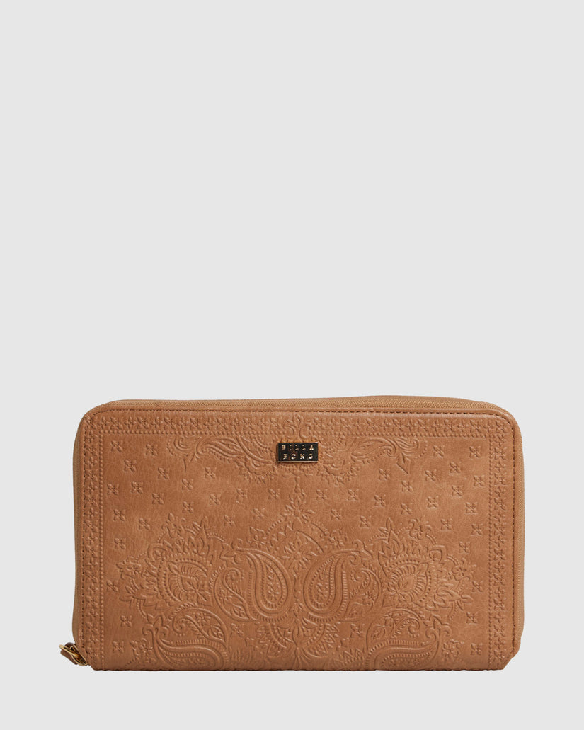 Womens Womens Bandana Mandala Travel Leather Wallet