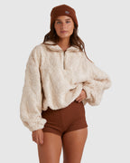 Womens Just Beamin Half Zip Fleece Jumper