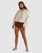 Womens Just Beamin Half Zip Fleece Jumper