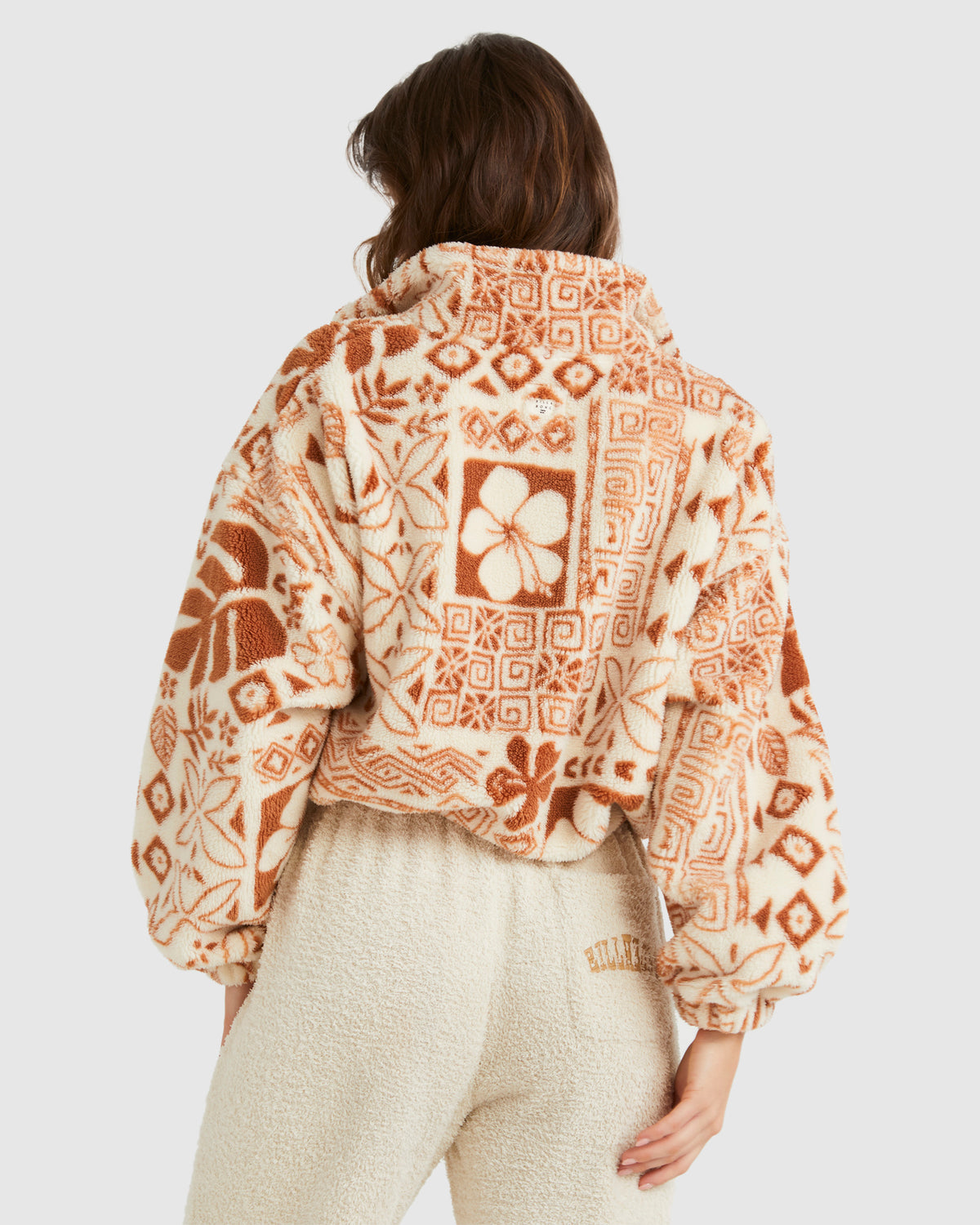 Womens Totally Tiki Half Zip Fleece Jumper