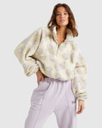 Womens Lovin Life Half Zip Fleece Jumper