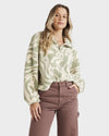 Womens Golden Groove Half Zip Hoodie