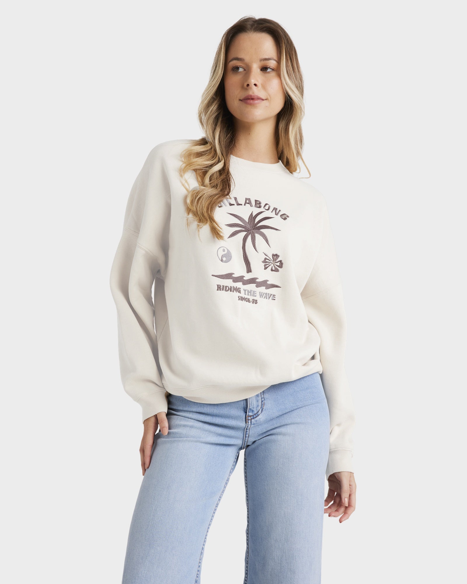 Womens Surf Club Venice Crew Neck Australia