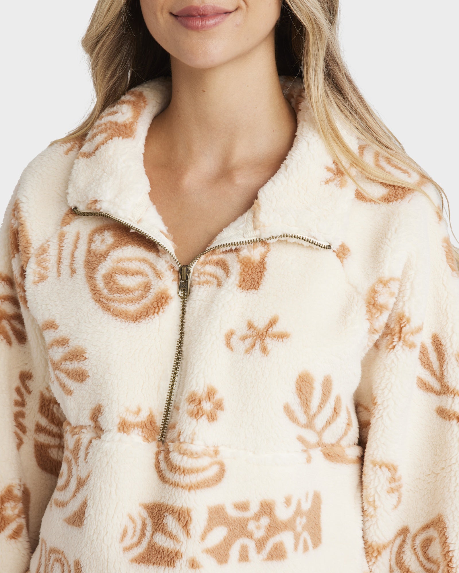 Womens Feeling Playful Half Zip Hoodie