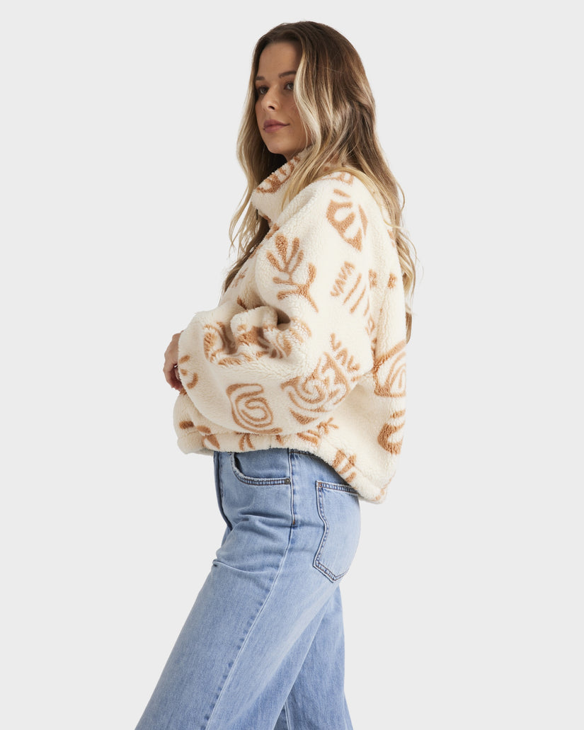 Womens Feeling Playful Half Zip Hoodie