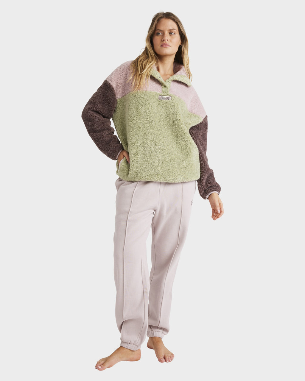 Womens The Original Vibes Half Zip Fleece Jumper