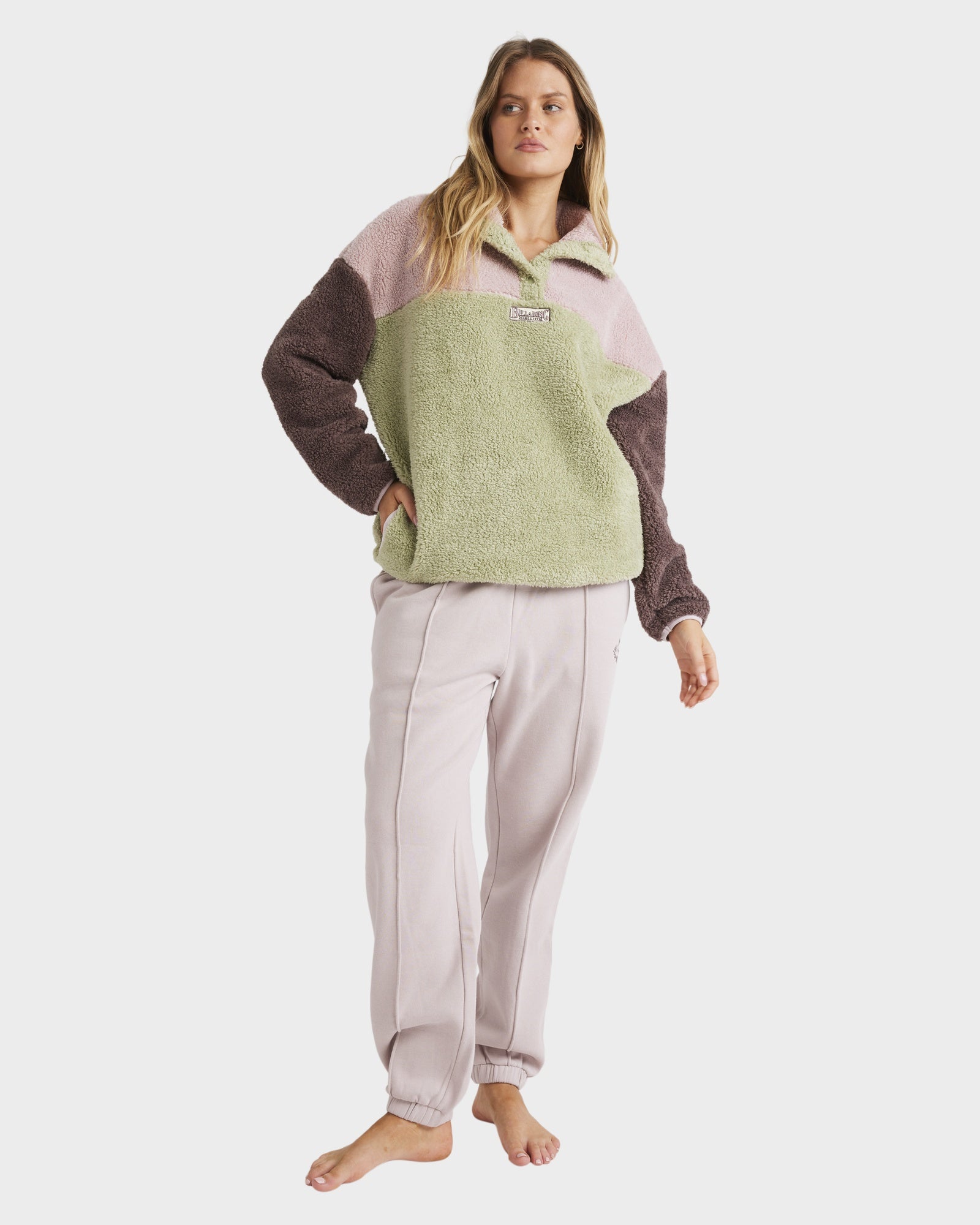 Womens The Original Vibes Half Zip Fleece Jumper