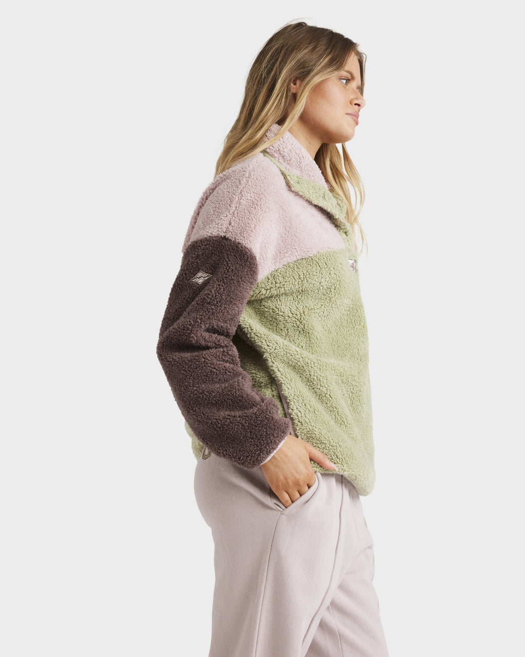 Womens The Original Vibes Half Zip Fleece Jumper