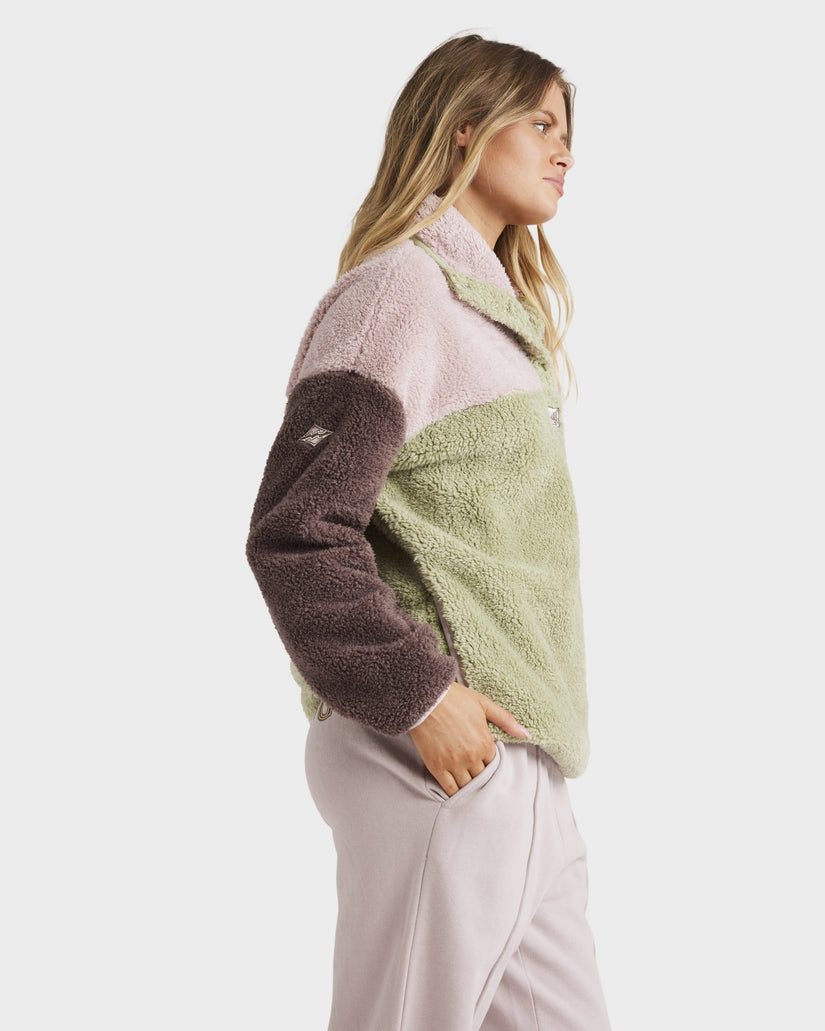 Womens The Original Vibes Half Zip Fleece Jumper