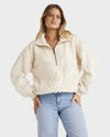 Womens Sun Strippin Fleece Jumper