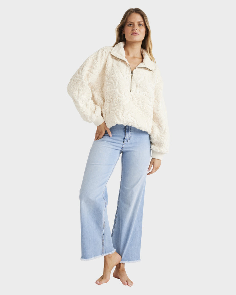 Womens Sun Strippin Fleece Jumper
