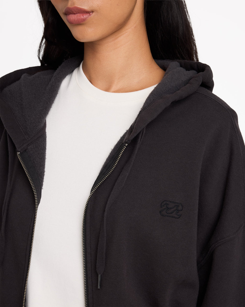 Womens Wave Essentials Zip Up Hoodie