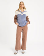 Womens Vibes Back Fleece Jumper