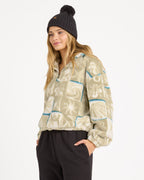 Womens Sea Check Half Zip Fleece Jumper