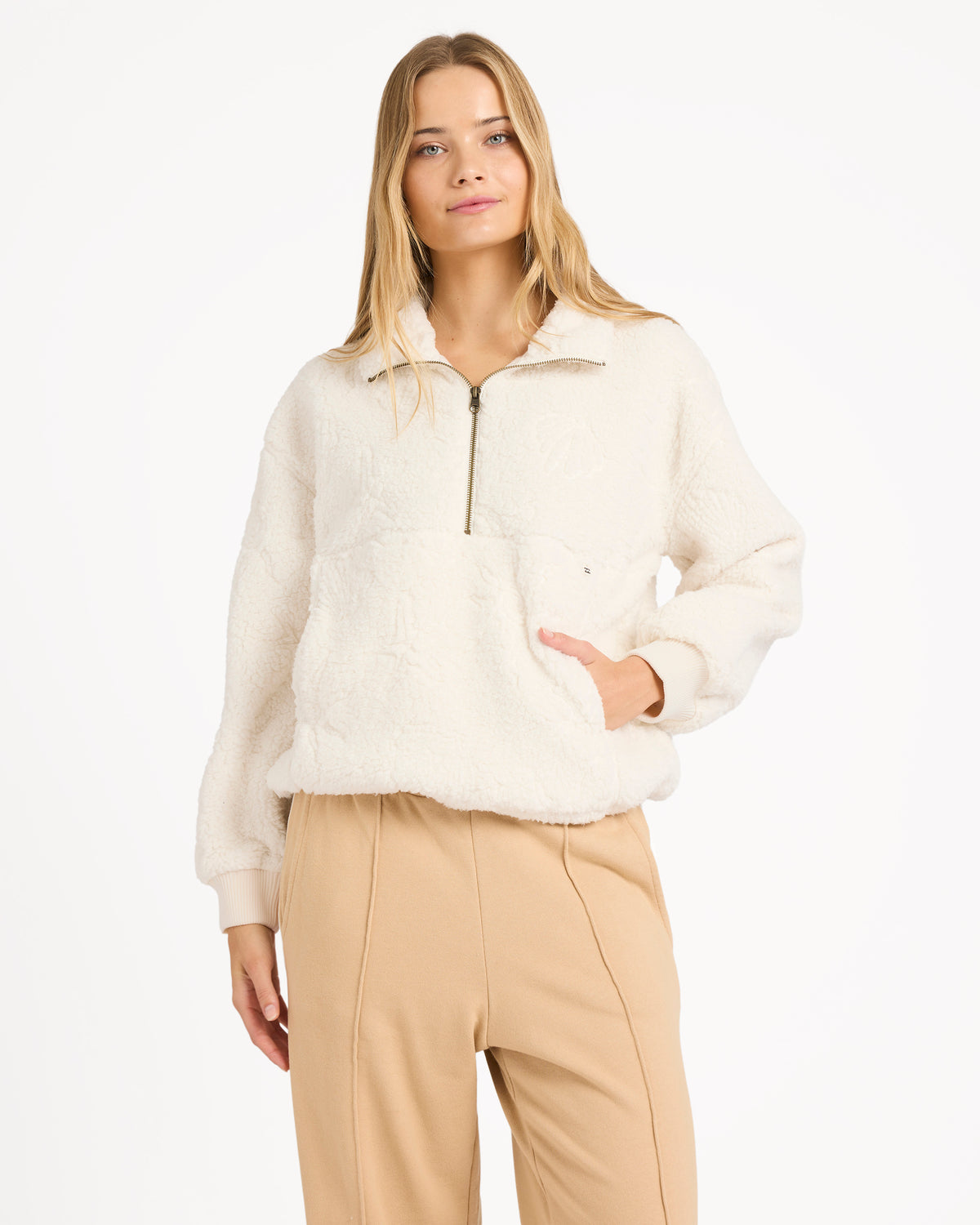 Womens Rising Tides Half Zip Fleece Jumper