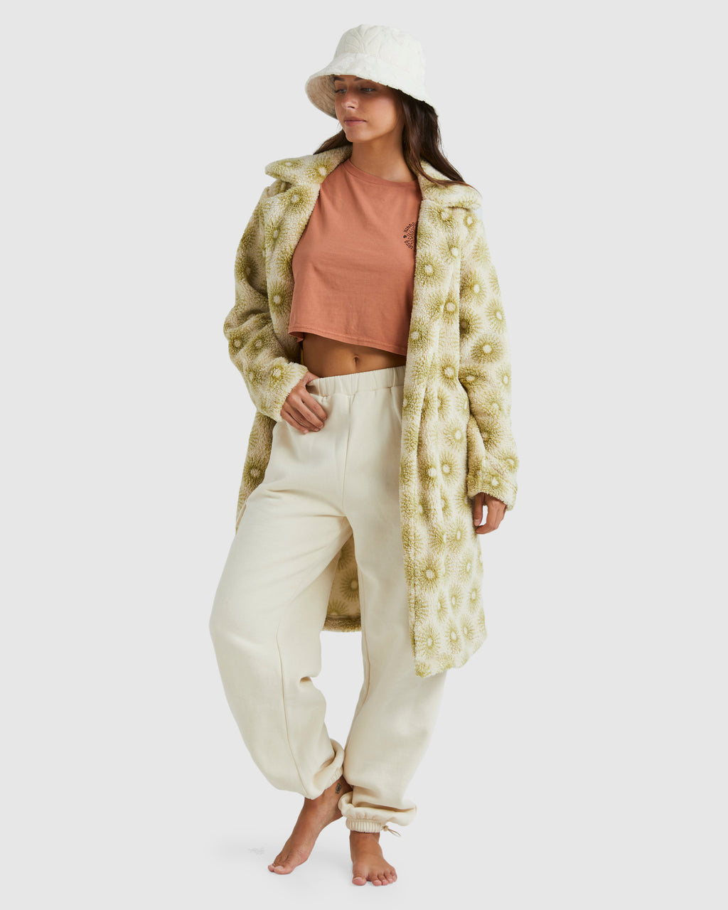 Womens Brick Lane Cozy Teddy Fleece Jacket