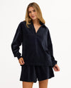 Womens Good Day 2 Polo Long Sleeve Shirt