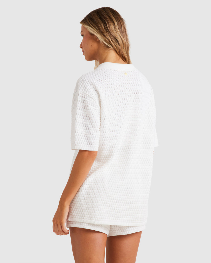 Womens Sun Bubble Button Down Shirt