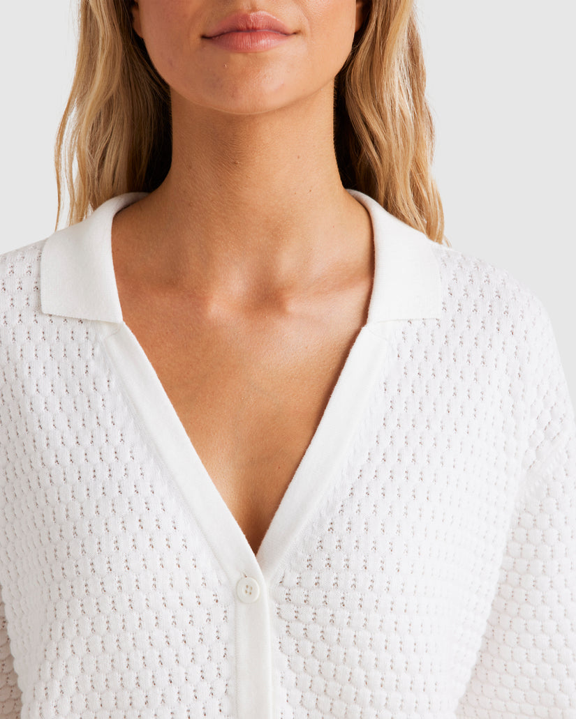 Womens Sun Bubble Button Down Shirt