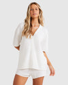 Womens Sun Bubble Button Down Shirt
