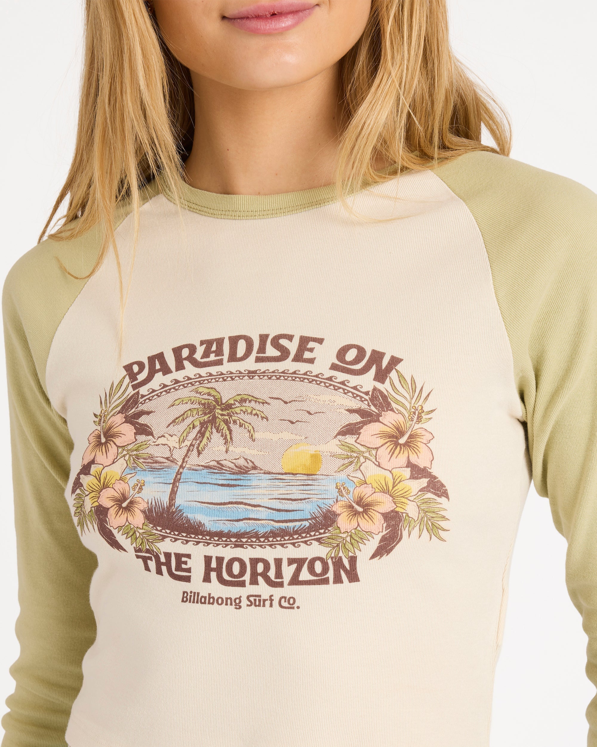 Womens Horizon Raglan Long Sleeve T-Shirt