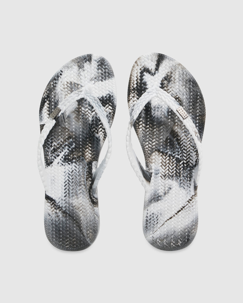 Womens Summer Dazed Marble Thongs