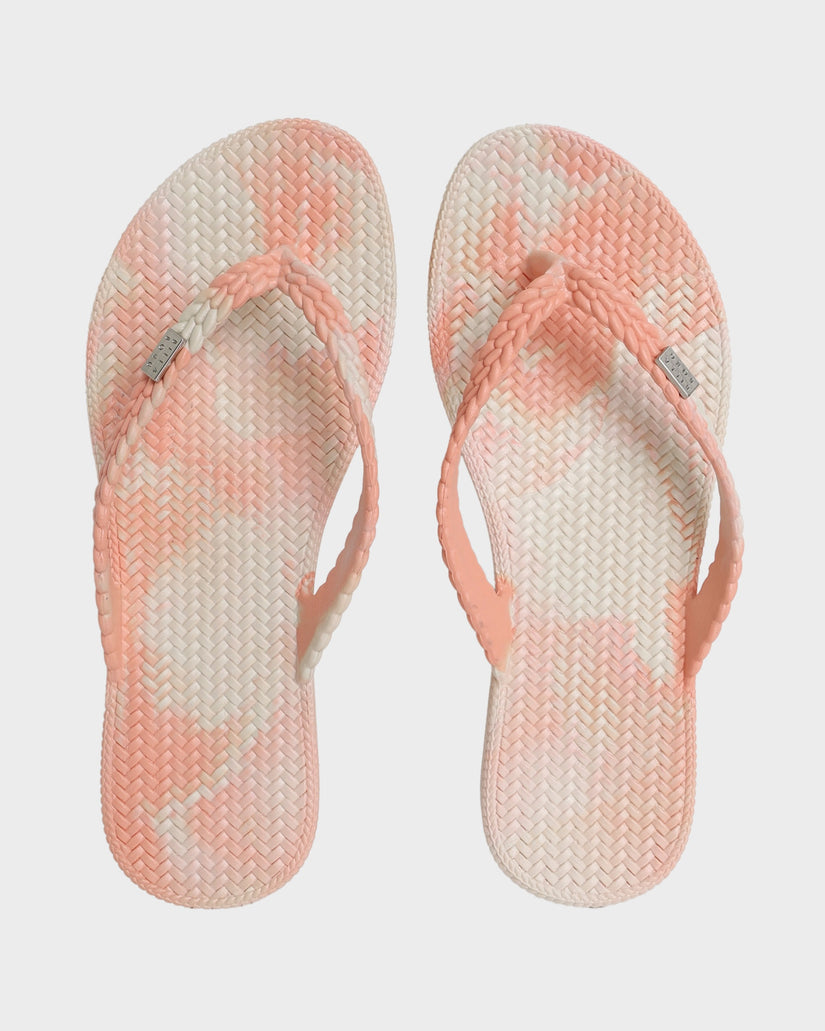 Womens Summer Dazed Marble Thongs