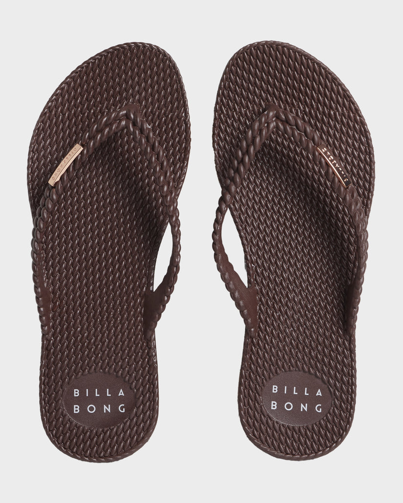 Womens Kick Back Solid Thongs