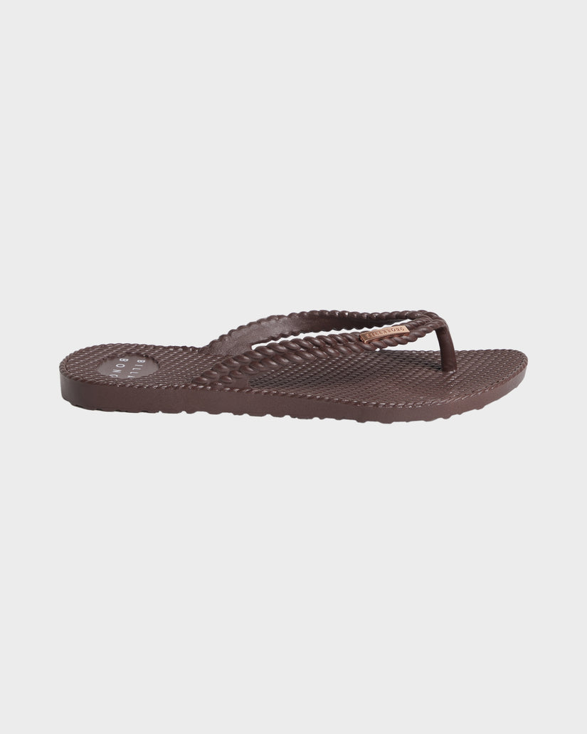 Womens Kick Back Solid Thongs