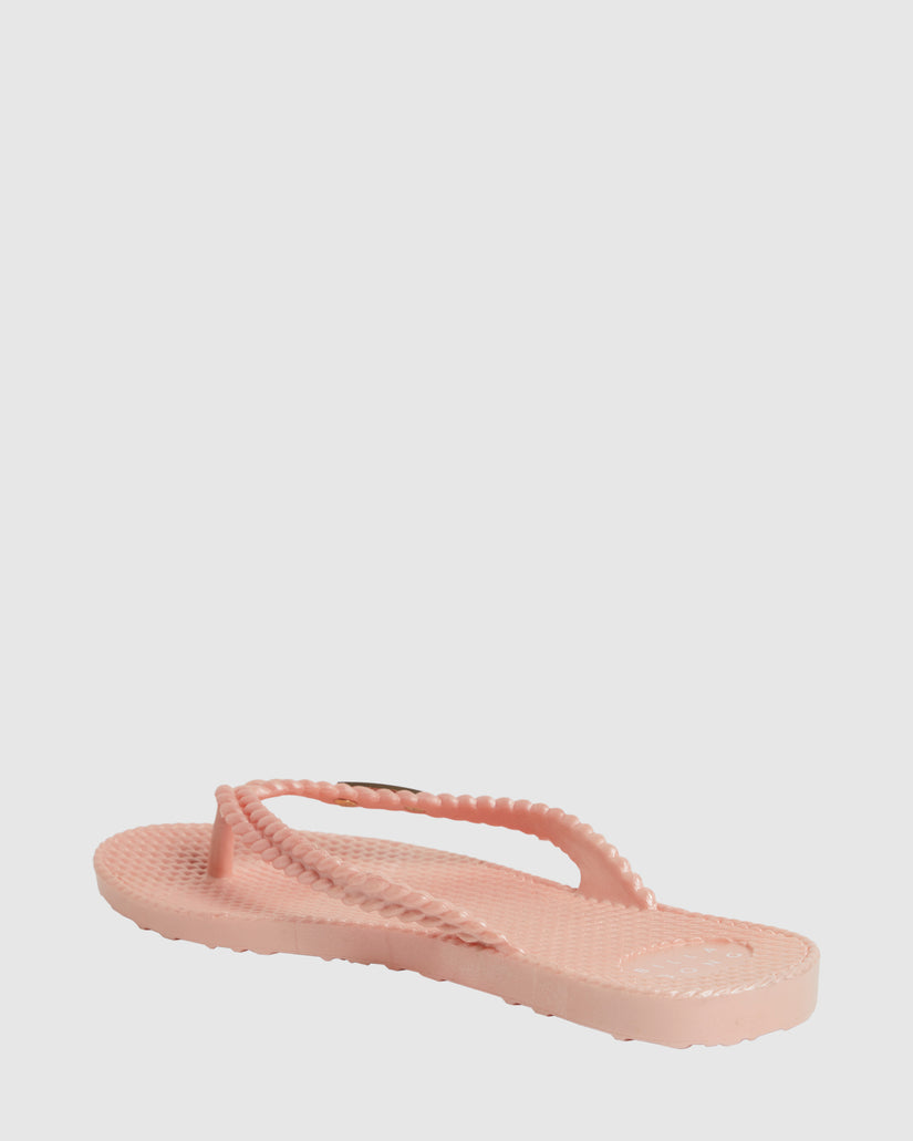 Womens Kick Back Metallic Thongs