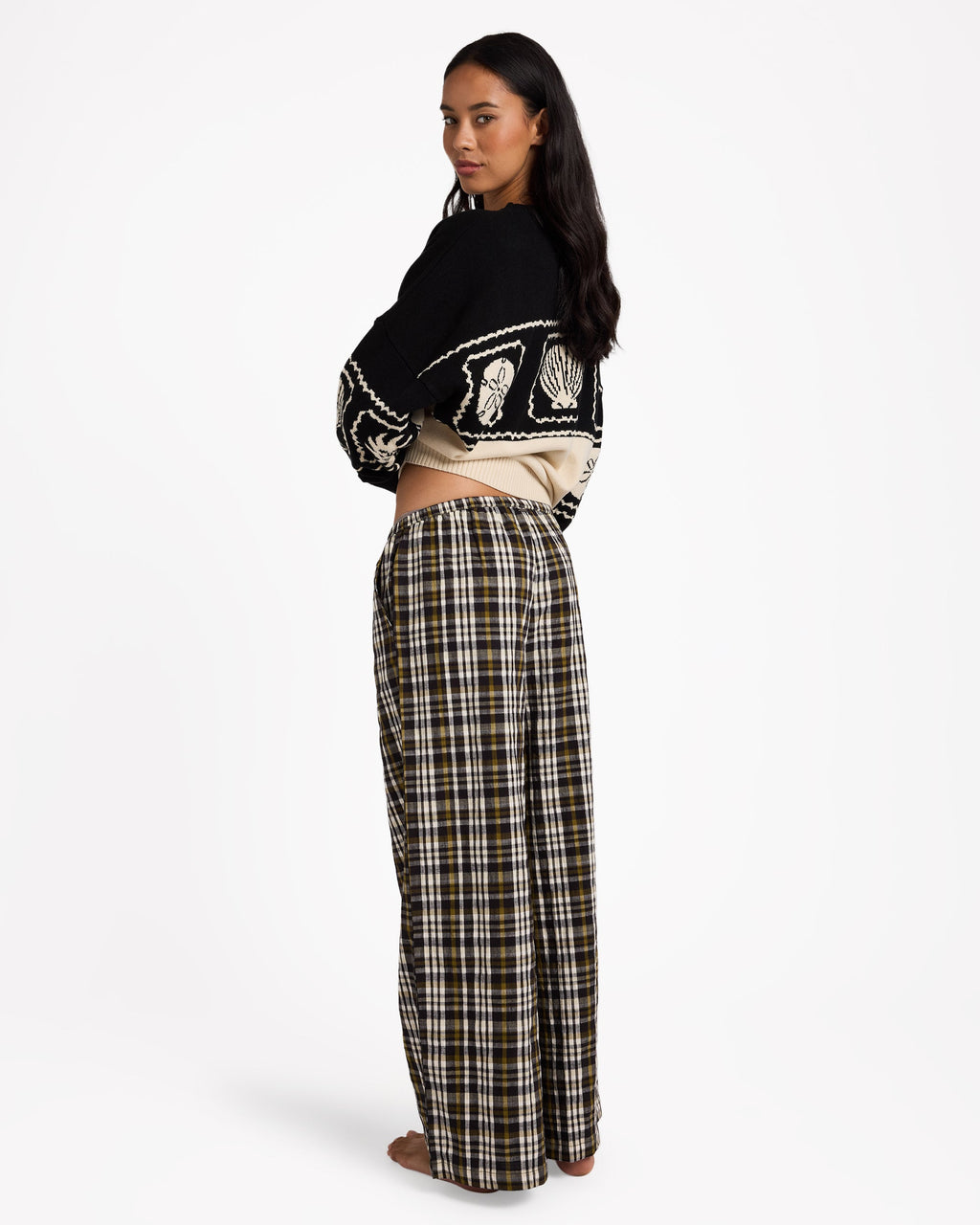 Womens Wonders Elastic Waist Pant