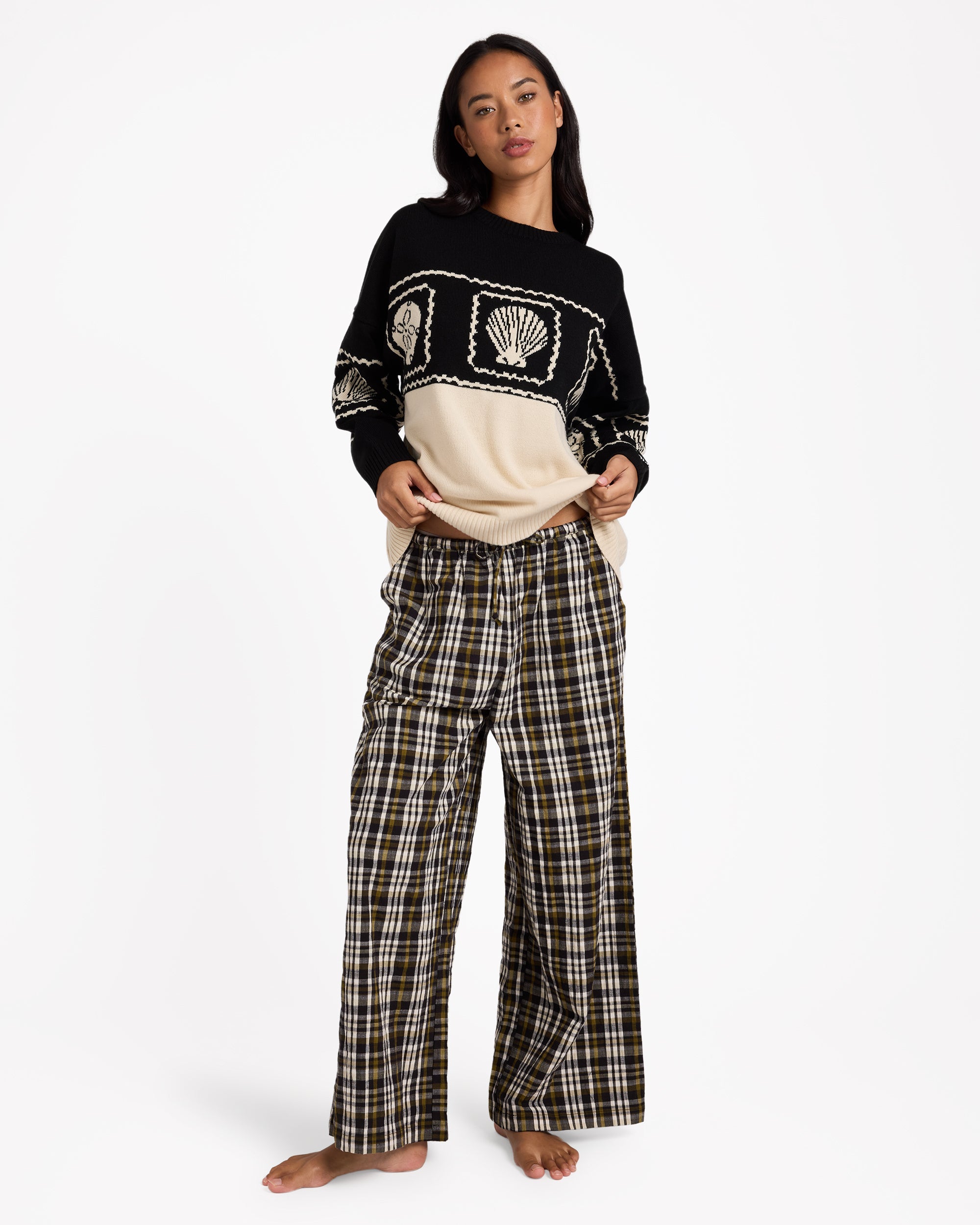 Womens Wonders Elastic Waist Pant