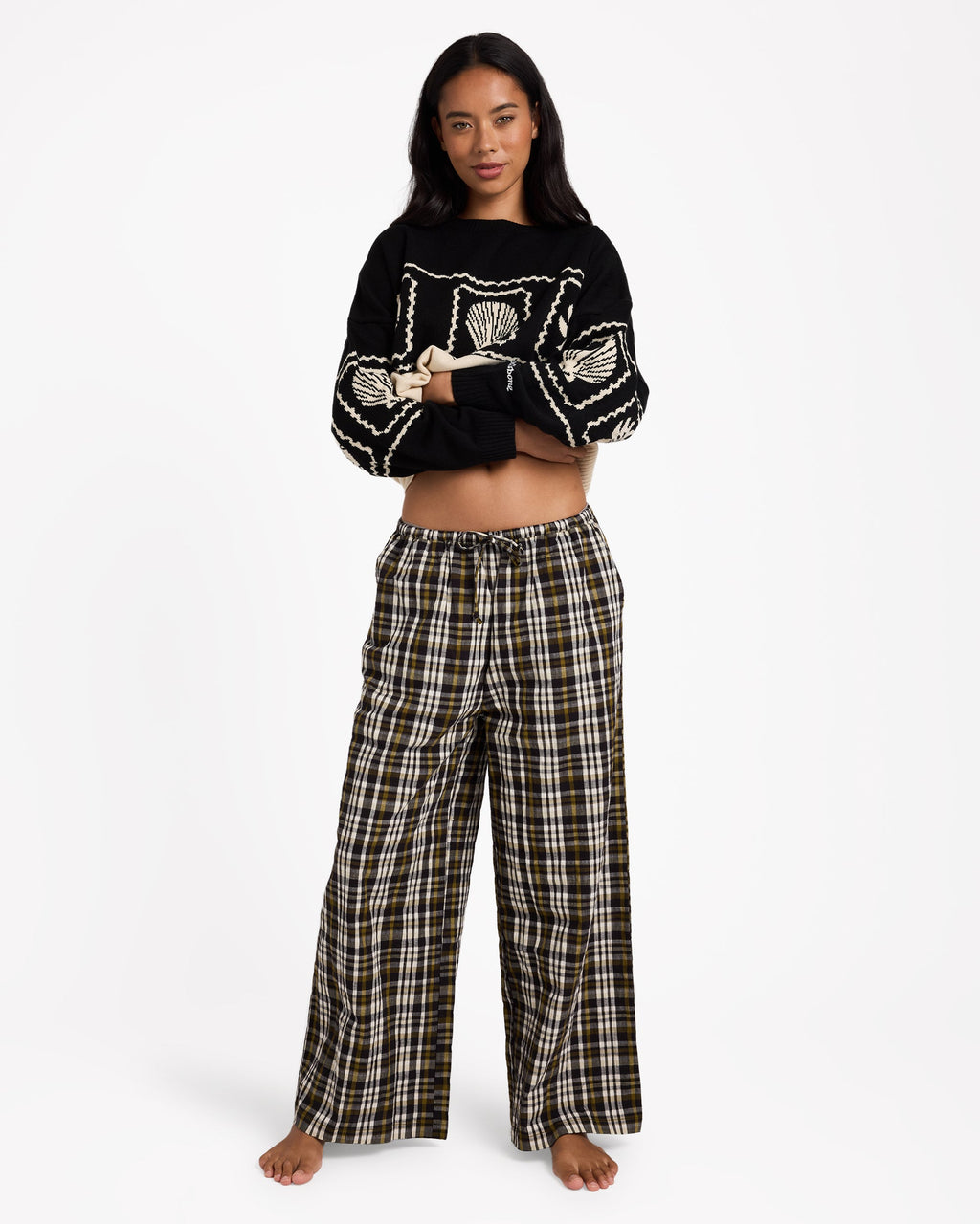 Womens Wonders Elastic Waist Pant