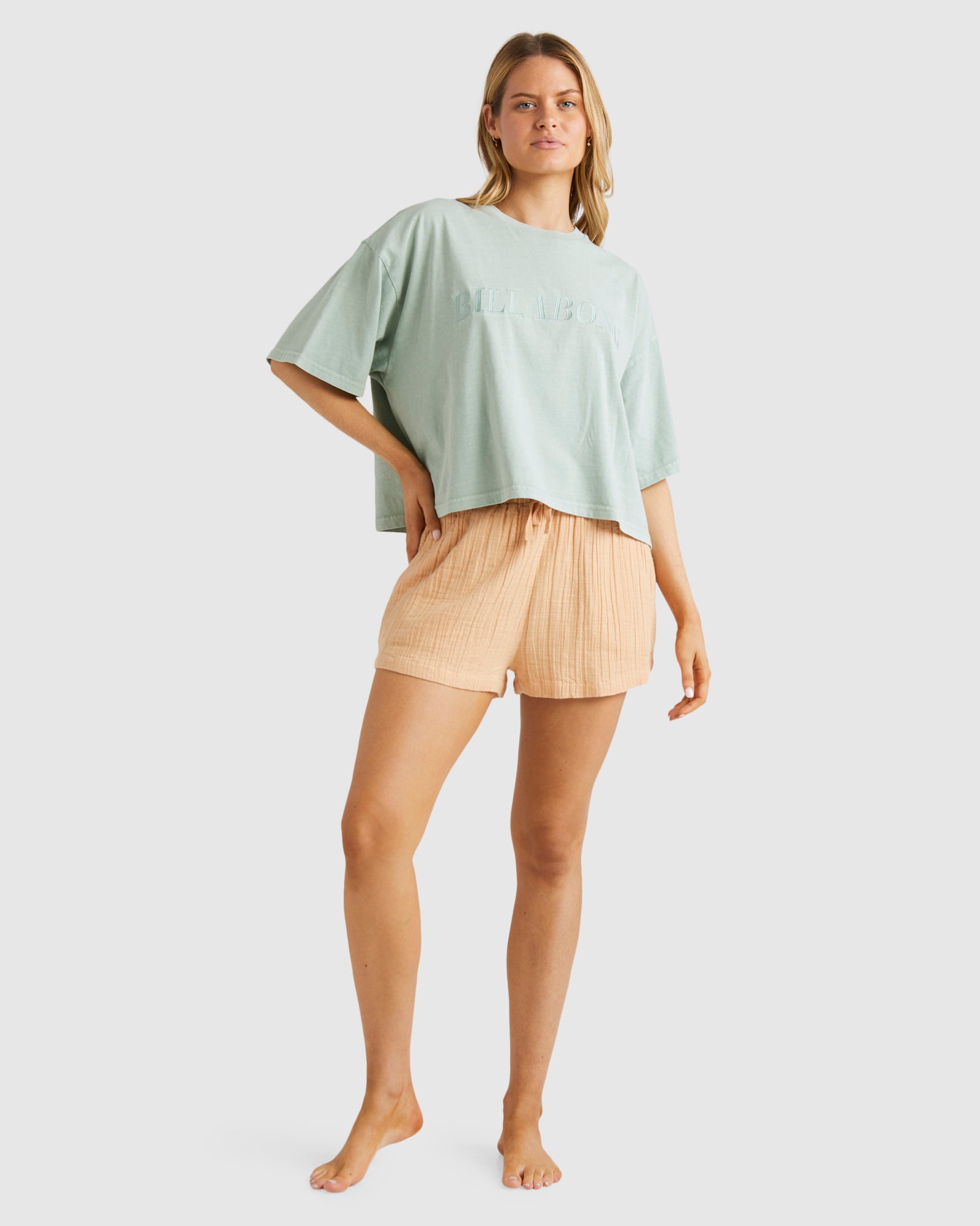 Womens Remy Eco Elastic Waist Shorts