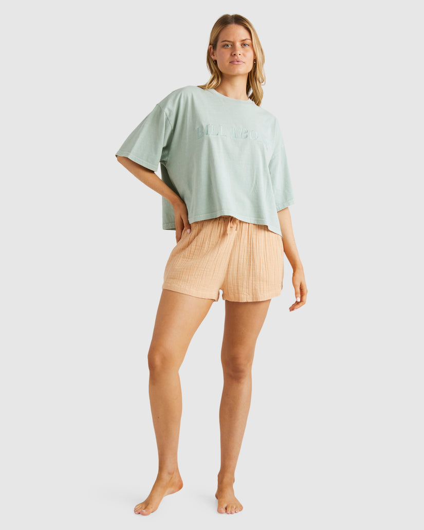 Womens Remy Eco Elastic Waist Shorts
