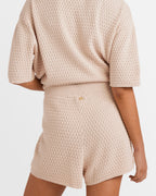 Womens Sun Bubble Elastic Waist Shorts