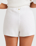 Womens Sun Bubble Elastic Waist Shorts
