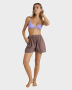Womens Summers End Elastic Waist Shorts