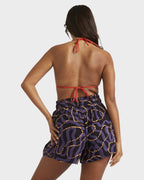 Womens Otis Mangrove Elastic Waist Shorts