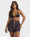 Womens Otis Mangrove Elastic Waist Shorts