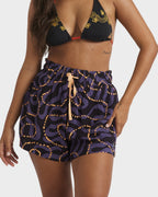 Womens Otis Mangrove Elastic Waist Shorts