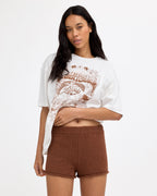 Womens All Day Me Elastic Waist Shorts