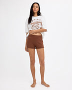 Womens All Day Me Elastic Waist Shorts